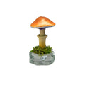 SPY26S6 • Handmade Magic Mushroom Decor on Thrifted Hexagon Glass Base (1 of 2)