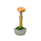 SPY26S10 • Handmade Magic Mushroom Decor Art on Thrifted Glass Base
