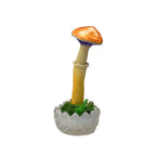 SPY26S10 • Handmade Magic Mushroom Decor Art on Thrifted Glass Base
