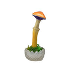 SPY26S10 • Handmade Magic Mushroom Decor Art on Thrifted Glass Base