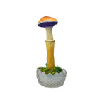 SPY26S10 • Handmade Magic Mushroom Decor Art on Thrifted Glass Base