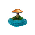 SPY26M3 • Handmade Magic Mushroom Decor Art on Thrifted Glass Base (1 of 2)