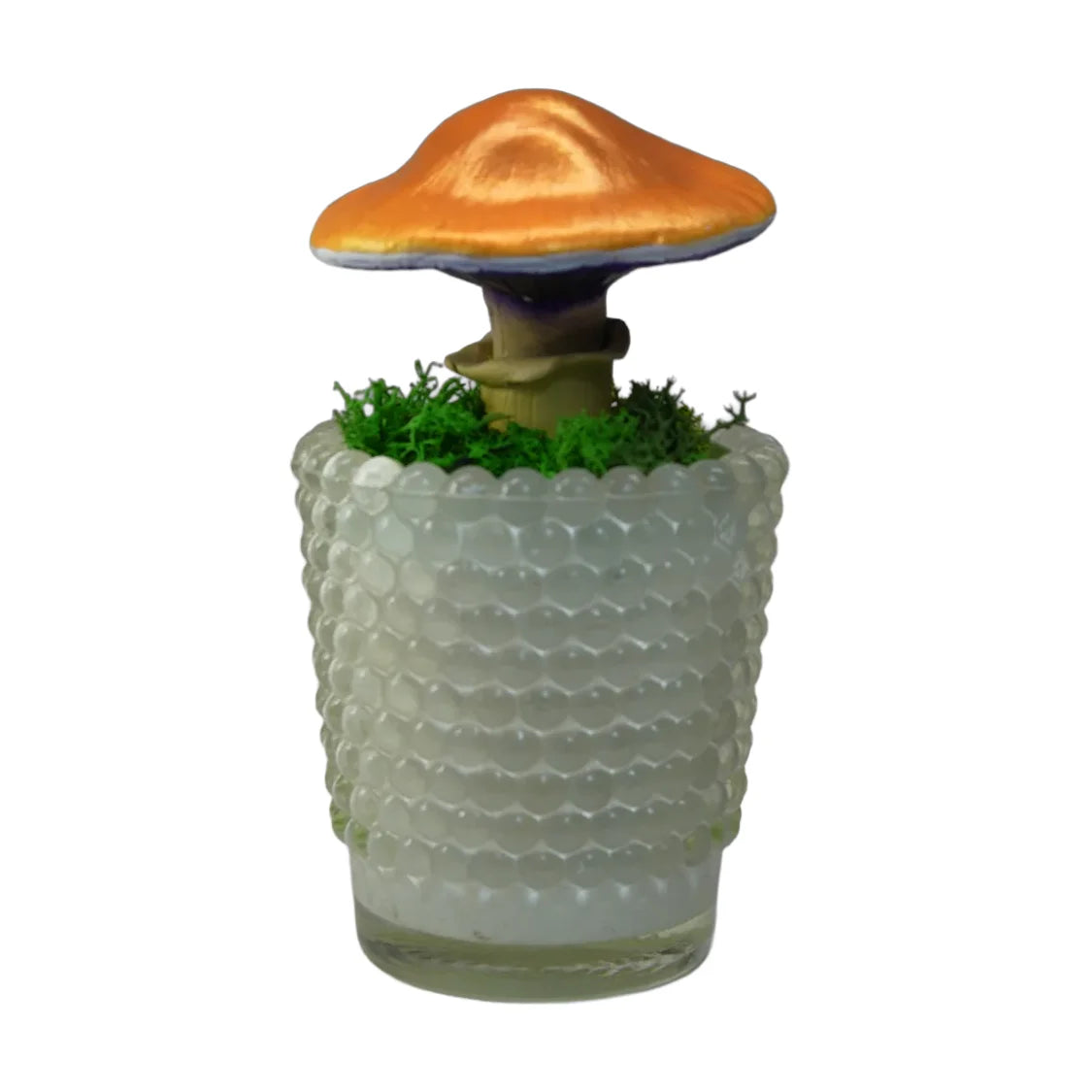 SPY26M1 • Handmade Magic Mushroom Decor on Thrifted Base