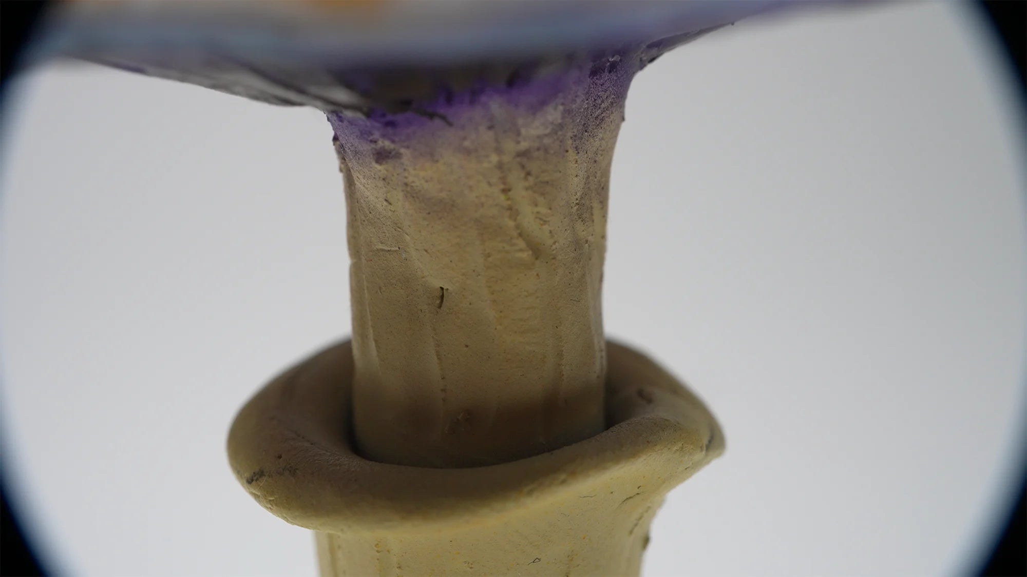 SPY26S8 • Handmade Magic Mushroom Decor Art on Thrifted Glass Base