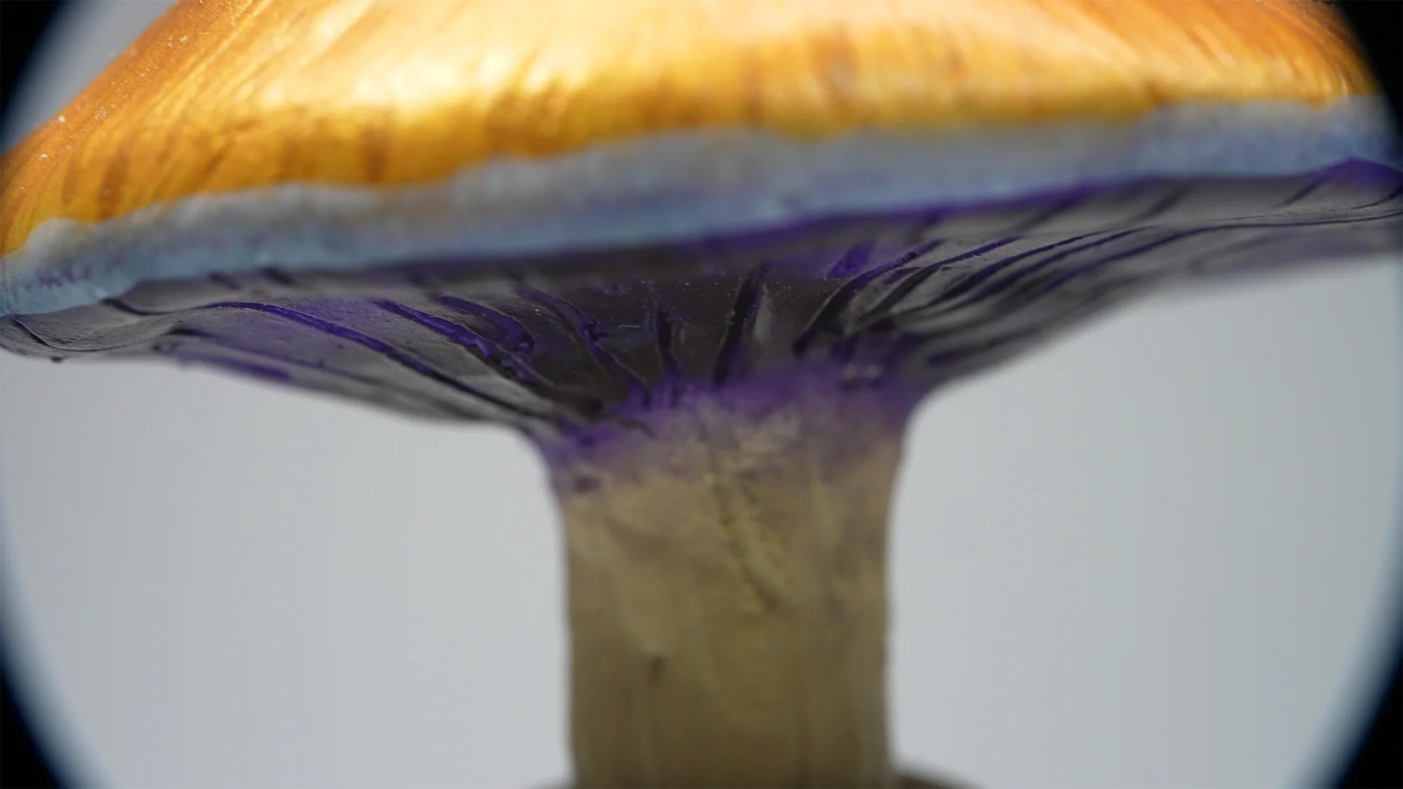 SPY26S8 • Handmade Magic Mushroom Decor Art on Thrifted Glass Base