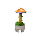 SPY26S8 • Handmade Magic Mushroom Decor Art on Thrifted Glass Base