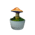 SPY26M5 • Handmade Magic Mushroom Decor Art on Thrifted Glass Base