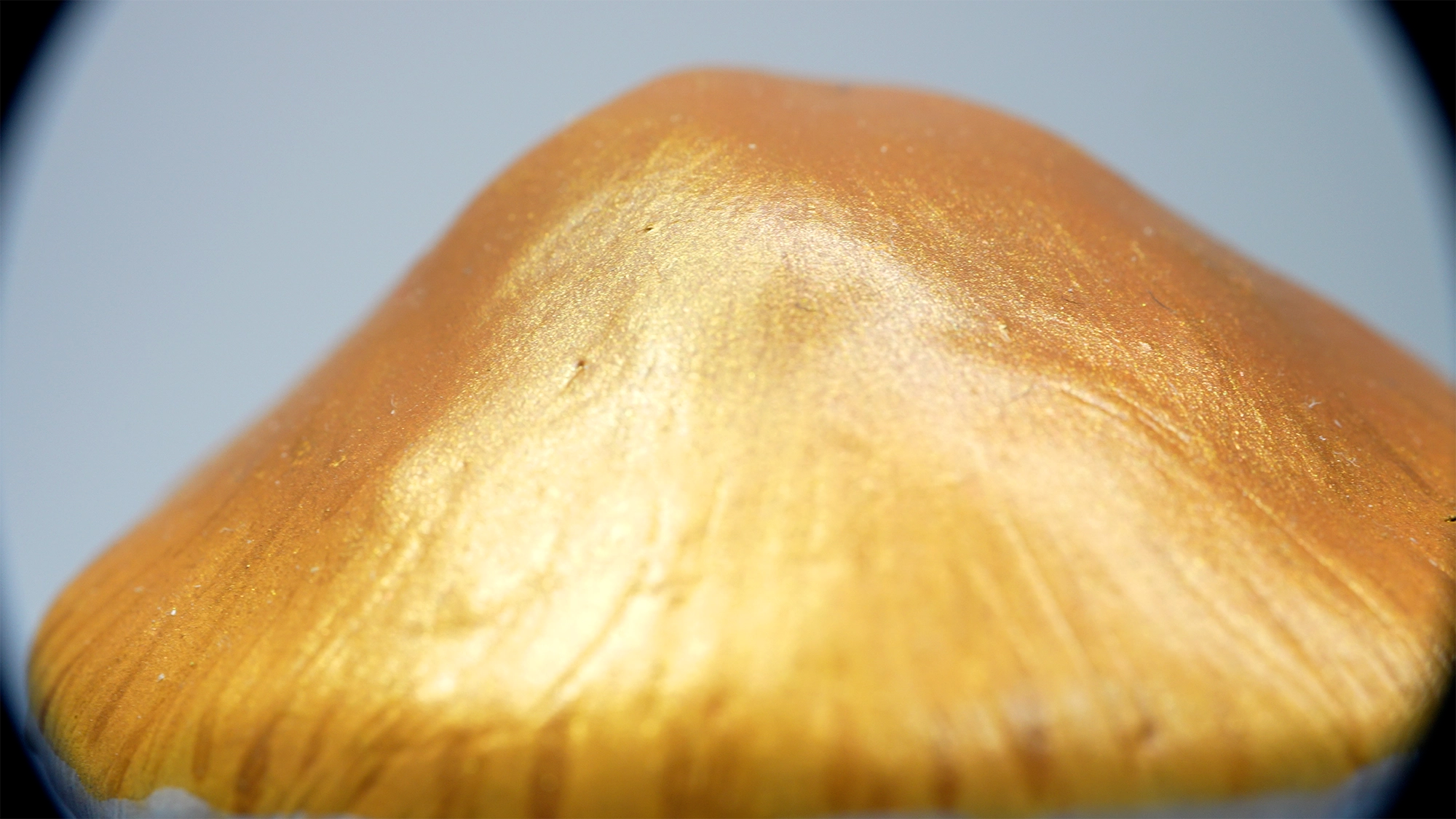 SPY26S7 • Handmade Magic Mushroom Decor on Thrifted Hexagon Glass Base (2 of 2)