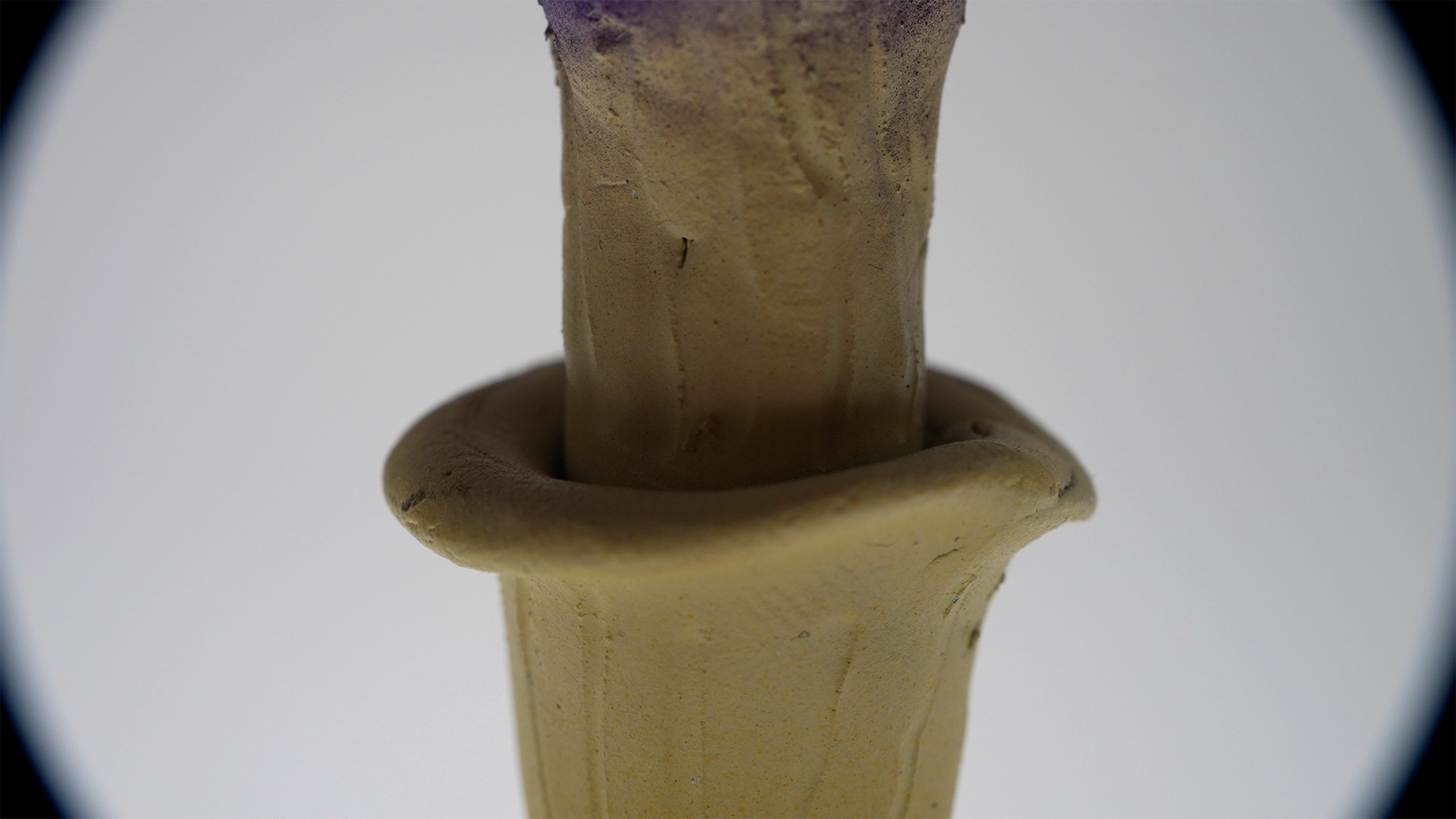 SPY26S7 • Handmade Magic Mushroom Decor on Thrifted Hexagon Glass Base (2 of 2)