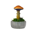 SPY26S4 • Handmade Magic Mushroom Decor on Thrifted Glass Oval Base (2 of 2)