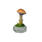 SPY26S7 • Handmade Magic Mushroom Decor on Thrifted Hexagon Glass Base (2 of 2)