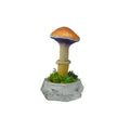 SPY26S7 • Handmade Magic Mushroom Decor on Thrifted Hexagon Glass Base (2 of 2)