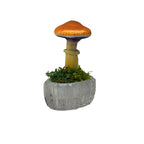 SPY26S4 • Handmade Magic Mushroom Decor on Thrifted Glass Oval Base (2 of 2)