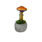 SPY26S4 • Handmade Magic Mushroom Decor on Thrifted Glass Oval Base (2 of 2)