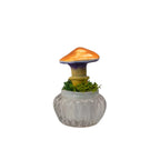 SPY26S7 • Handmade Magic Mushroom Decor Art on Thrifted Glass Base