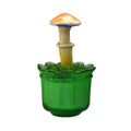SPY26M2 • Handmade Magic Mushroom Decor on Thrifted Glass Base