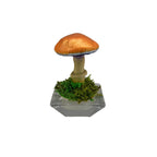 SPY26S2 • Handmade Magic Mushroom Decor on Flared Square Thrifted Glass Base (2 of 2)