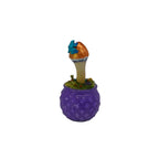 SPY26M7E • Handmade Pre-Veil Magic Mushroom Decor on Thrifted Purple Base with Frog Embellishments
