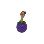 SPY26M7E • Handmade Pre-Veil Magic Mushroom Decor on Thrifted Purple Base with Frog Embellishments