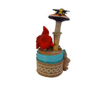 SPY26M9E • Desert Cardinal Sky Blue Mini-Mason Jar with Textile Embroidery