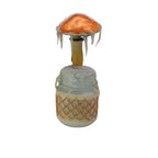 SPY26M8E • Snowy Icy Cap Mini-Mason Jar with Textile Embroidery