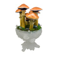 SPY2026L1 • Magic Mushroom Constellation Raised Goblet Decor with Raw Flourite • Handmade