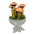 SPY2026L1 • Magic Mushroom Constellation Raised Goblet Decor with Raw Flourite • Handmade