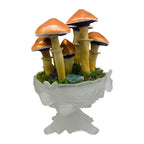 SPY2026L1 • Magic Mushroom Constellation Raised Goblet Decor with Raw Flourite • Handmade