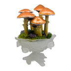 SPY2026L1 • Magic Mushroom Constellation Raised Goblet Decor with Raw Flourite • Handmade